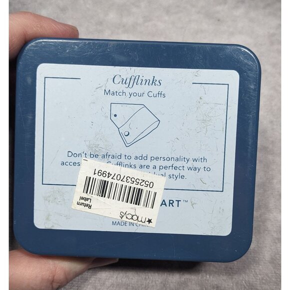 Ryan Seacrest Distinction Silver Tone Cufflinks - Picture 5 of 6